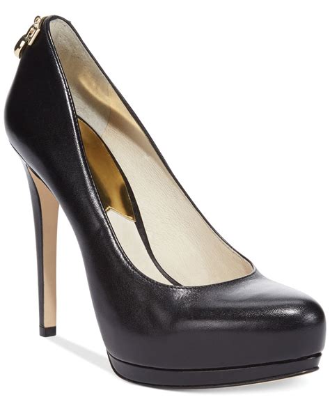 michael kors platform heels black